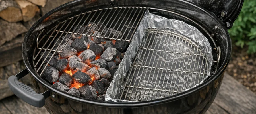 Holzkohlegrill Zwei-Zonen-Technik: So legst du heisse und indirekte Zonen an