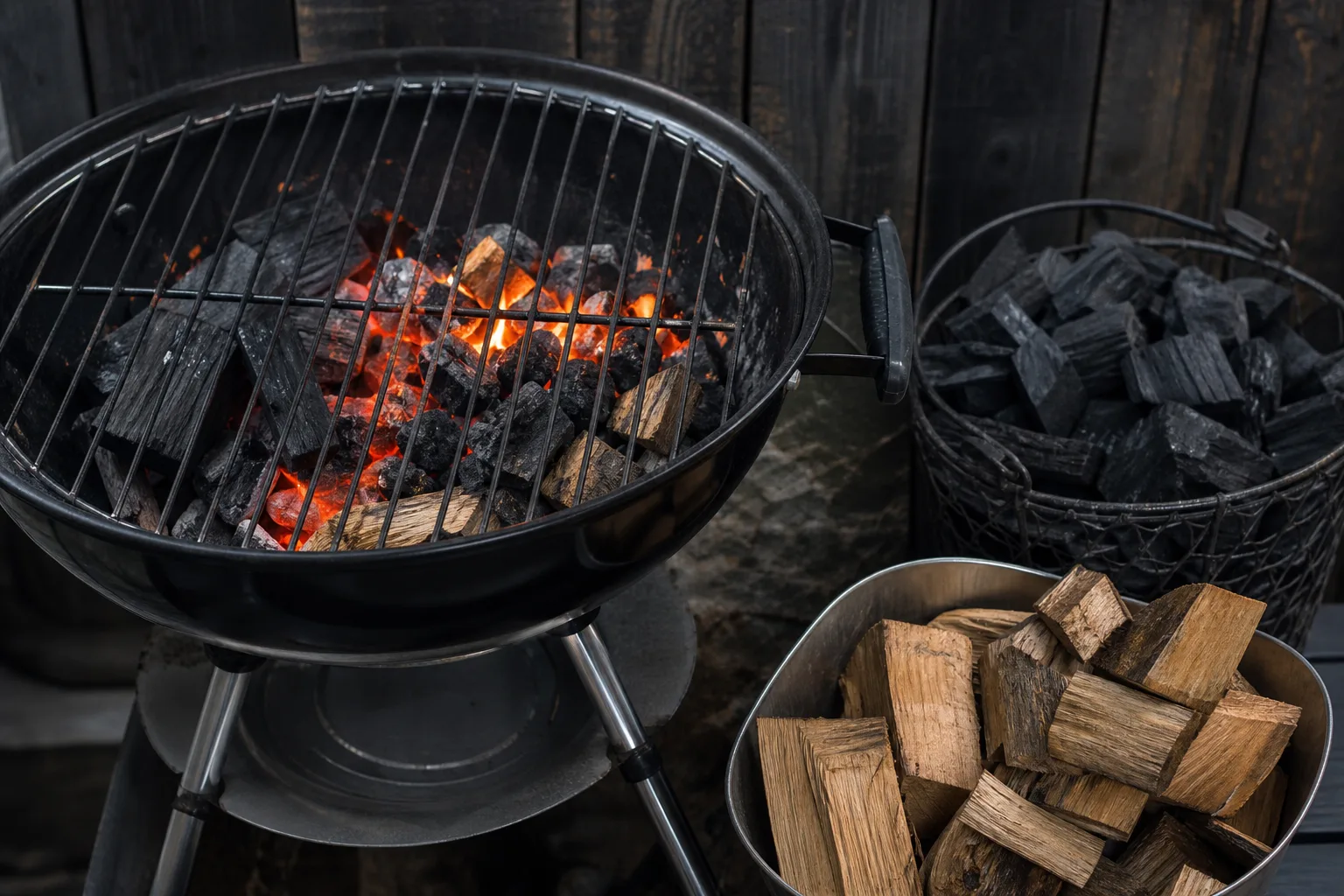 Holzkohlegrill Geschmack steuern: Mischtechniken von Kohle und Holz