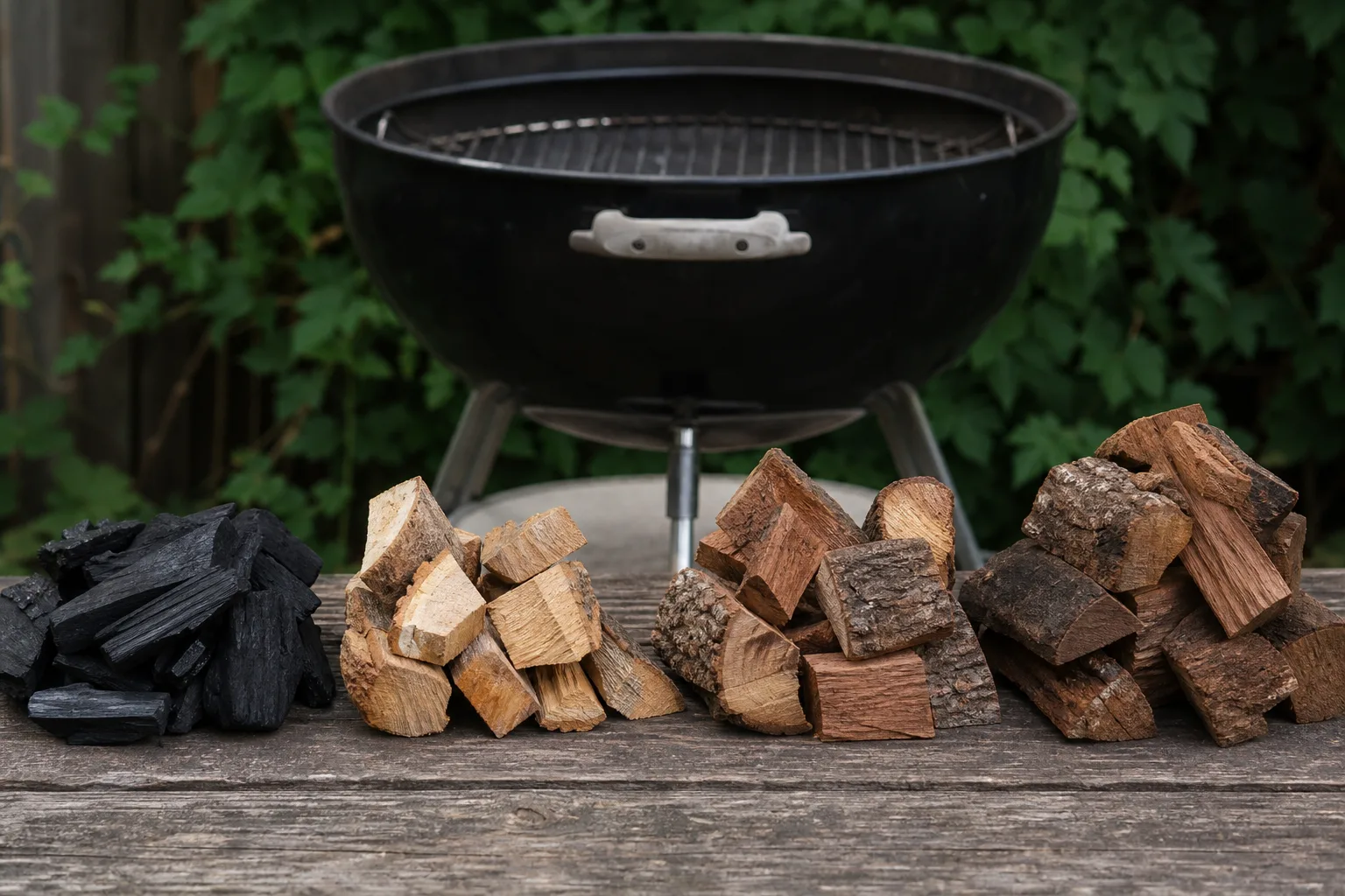 Holzkohlegrill Holzarten waehlen: Aromen, Brennverhalten und Einsatzgebiete
