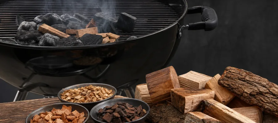 Holzkohlegrill Raeuchern und Aromatisieren: Holzarten und Methoden