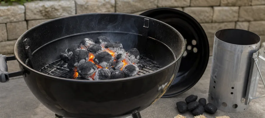 Sicheres Anzuenden des Holzkohlegrills: Methoden und Sicherheitshinweise
