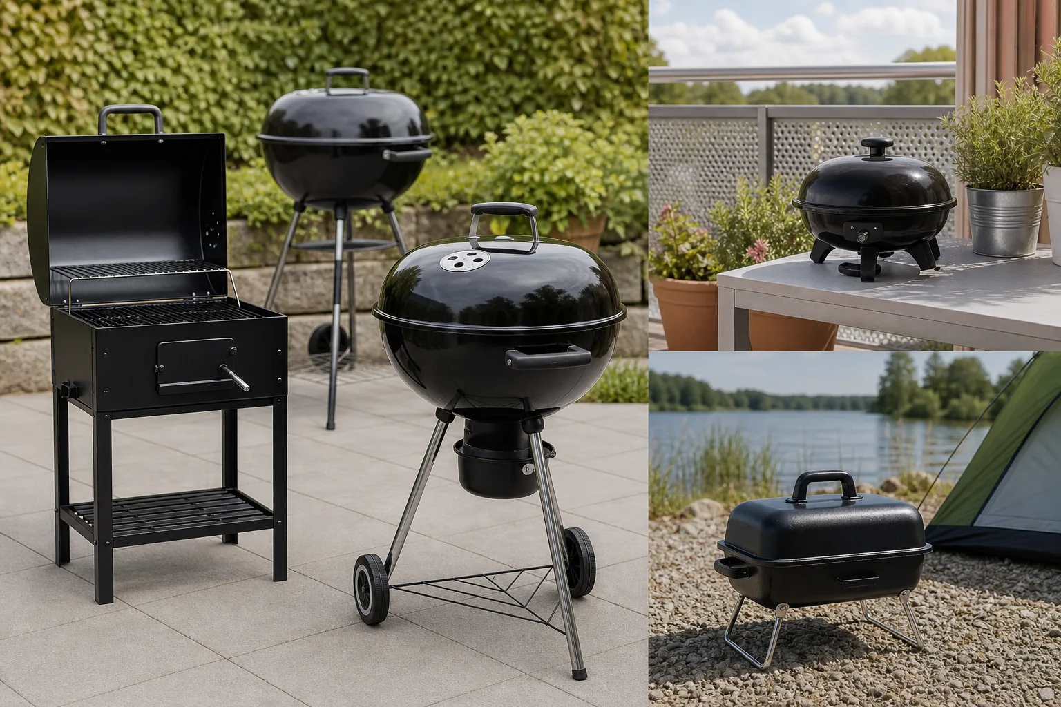 Beste Holzkohlegrill nach Einsatzort – Garten, Balkon, Camping und mehr
